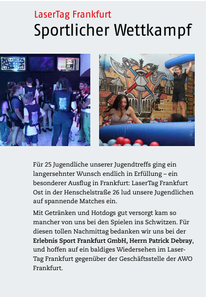 AWO Frankfurt & LaserTag Frankfurt
